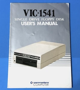 COMMODORE VIC-1541 DYSKIETKA Z POJEDYNCZYM NAPĘDEM INSTRUKCJA OBSŁUGI *DOSKONAŁY STAN* - Zdjęcie 1 z 6