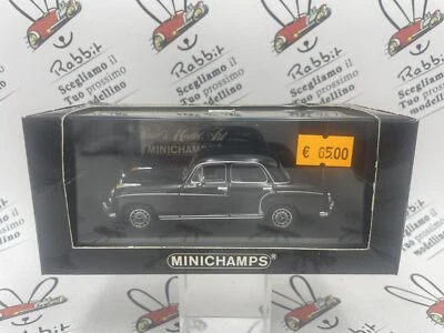 DIE CAST " MERCEDES 220 SALOON 1956/59 BLACK " MINICHAMPS 1/43 (430 033000) - Immagine 1 di 2