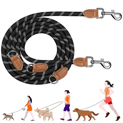 PETCOOZ Training Lead for Dogs, 3M Adjustable Double Ended Dog Lead for Medium