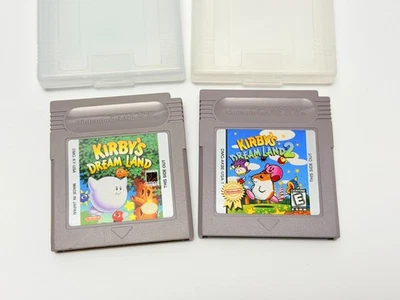 Kirby's Dream Land 1 & Kirby's Dream Land 2 (Nintendo Game Boy) Auténtico Probado Foto 1 de 4