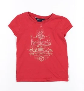 Ralph Lauren Boys Red Graphic Print T-Shirt, Size 5 Years - Picture 1 of 12