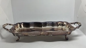 Vintage F B Rogers Silver Co versilberte Servierschale mit Fuß - Bild 1 von 9