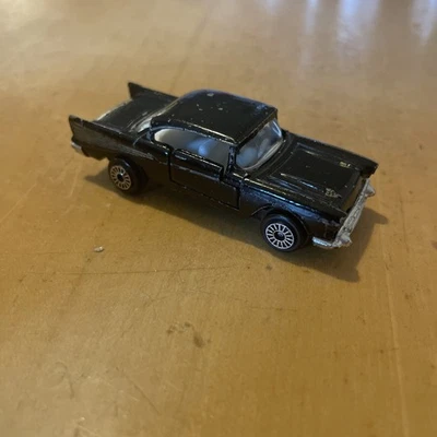 Vintage Zylmex Zee 57 CHEVY HARDTOP P355 BLACK Bel Air 1/64 Diecast Hong Kong - Image 1 of 4