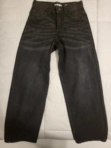 Wrangler Jeans Sz 10 Slim Boys Loose Black Denim Pants - Picture 1 of 6