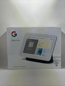 Google Nest Hub (2nd Gen.) Smart Display - Charcoal (GA01892-US) 🌞 SEALED - Picture 1 of 3