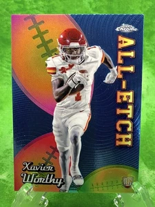 Xavier Worthy RC All-Etch 2024 Topps Football Chrome #CAE-XW Kansas City Chiefs - Picture 1 of 11