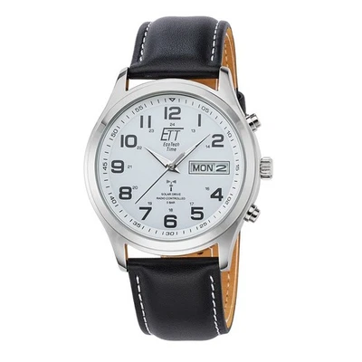 ETT Eco Tech Time Funk-Solar - Herren Gobi EGS-11436-12L Lederband, Day-Date - Bild 1 von 4