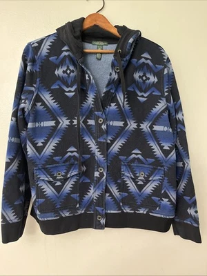 Sudadera con Capucha Lauren Ralph Lauren Talla XL Negra y Azul Suroeste Exterior Foto 1 de 4