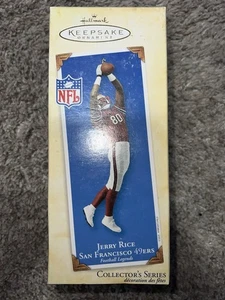 Jerry Rice Hallmark Keepsake Ornament San Francisco 49ers Football Legends 2003 - Imagen 1 de 6