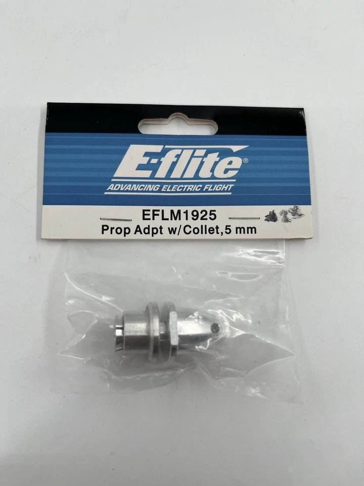E-flite Prop Adapter with Collet 5mm EFLM1925 Spinners & Hub Nuts NOS - Image 1 of 1