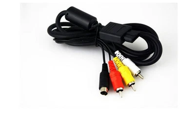 6 ft AV TV S-Video SAV CABLE for Super Nintendo Gamecube 64 SNES NGC N64 - Image 1 of 2