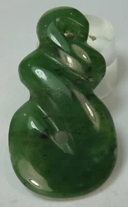 50 Carats handmade Twisted Green Nephrite Pendant from Afghanistan, (Ts-4) - Picture 1 of 4