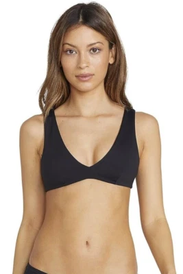 Volcom L84004 Women's Black Standard Simply Seam Halter Top Size M - Image 1 of 4