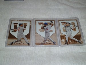 3pc LOT 1996 BOWMAN ROUND TRIPPERS INSERTS RIPKEN JR PIAZZA BAGWELL /5000 