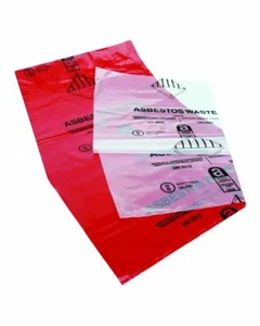 Asbestos Disposal Sacks With Hazard Label Pk50 - Picture 1 of 1