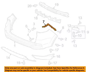 HONDA OEM 15-16 CR-V Rear Bumper Bumper Components-Retainer 71593T1WA01 - Foto 1 di 2