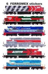 Ferromex Locomotive Eras 6 individual Stickers Andy Fletcher - Picture 1 of 1