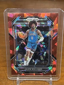 Jalen Williams Prizm Red Cracked Ice Rookie RC 2022/23 - Picture 1 of 3