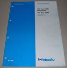 Werkstatthandbuch Webasto Air Top Diagnose / AT 2000 B Benzin + D Diesel 8/1996!