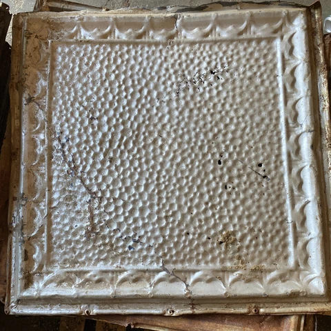 ANTIQUE METAL TIN CEILING TILE 24” X 24" (RM5) Cover