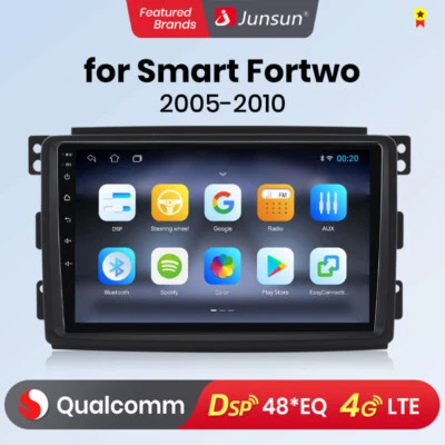 Qualcomm 128G 8 Kern CarPlay Android Autoradio GPS für Smart Fortwo 451 2005-10 - Bild 1 von 4