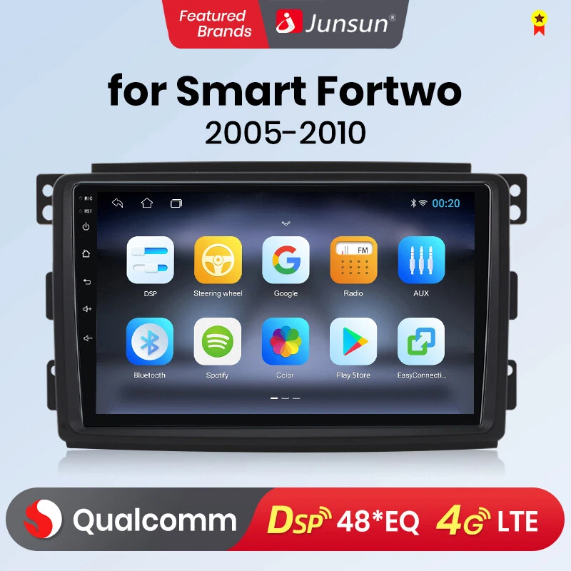 Qualcomm 128G 8 Kern CarPlay Android Autoradio GPS für Smart Fortwo 451 2005-10 - Bild 1 von 4