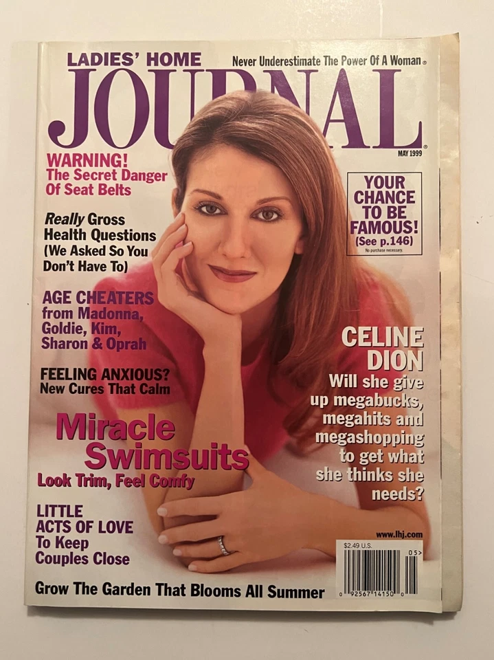  LADIES' HOME JOURNAL MAGAZINE1999 MAY - CELINE DION - B 2279  - Image 1 of 1