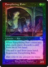 Earsplitting Rats FOIL Judgment PLD Black Common MAGIC MTG CARD ABUGames