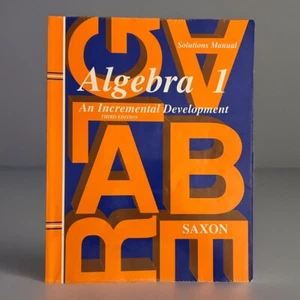 **VERY GOOD++** Saxon Algebra 1 Third Edition SOLUTIONS MANUAL - Picture 1 of 1