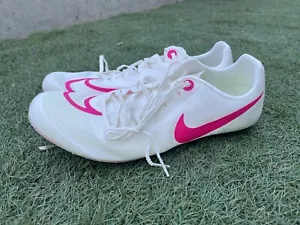 BRAND NEW Nike Zoom Ja Fly 4 Sail/Fierce Pink Men's Track Field DR2741-100 Sz 11 - Picture 1 of 7