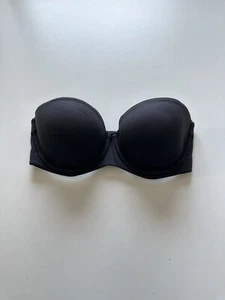 Calvin Klein Sz 30D Lightly Lined Constant Strapless Bra QF5528 Black NO STRAPS - Picture 1 of 7