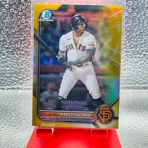 Bowman Chrome National 2022 #NSCCP-ML Marco Luciano refractor de oro/50 - Imagen 1 de 2