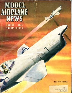 Model Airplane News Magazine August 1945 Bell XP-77 GD 041317nonjhe - Imagen 1 de 1