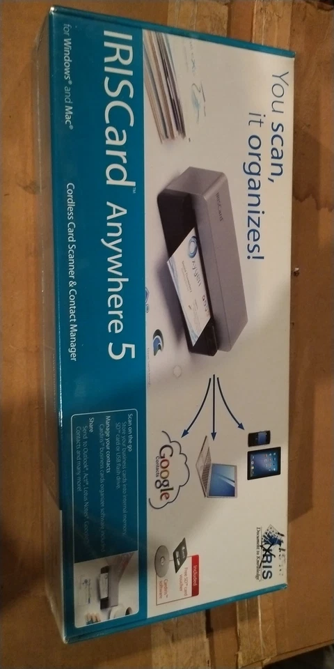 NEW IRIS CARD anywhere 5 cordless card scanner and contact manager 457486 - Image 1 of 4