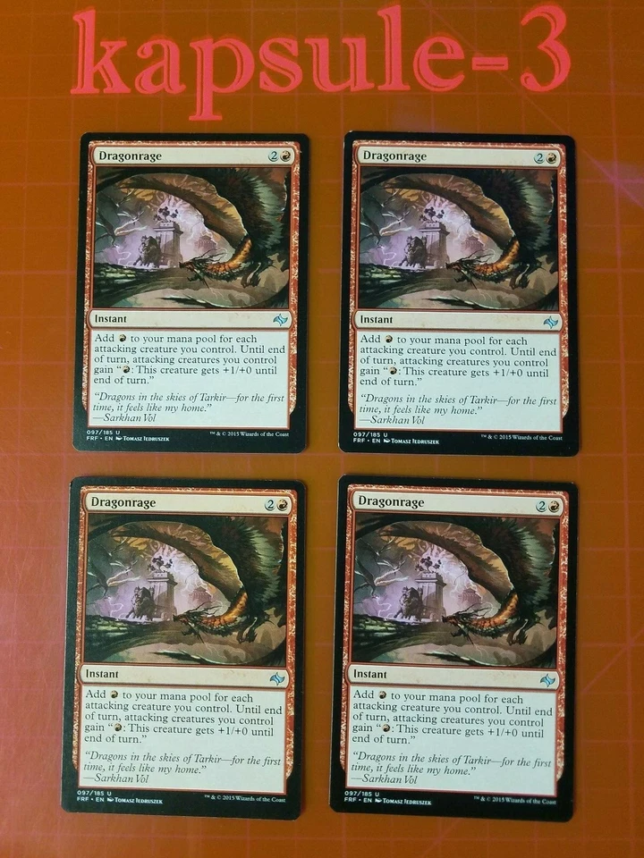4x Dragonrage | Fate Reforged | MTG Magic Cards - Image 1 of 4