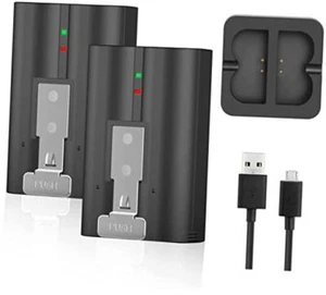 2-Pack 6040mAh Replacement Battery with Charger Station for Ring-Doorbell  - Picture 1 of 8