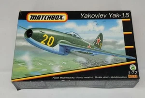 1/72 Matchbox Yakovlev Yak-15 Jet Plane Plastic Aircraft Model Kit 40143 open - Picture 1 of 6