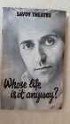 Savoy Theatre Whose Life Is It Anyway? Tom Conti Jane Asher  prog & Press cuts