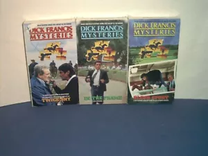 Lot of 3 DICK FRANCIS Mysteries VHS Videos BLOOD SPORT Twice Shy IN THE FRAME - Picture 1 of 3
