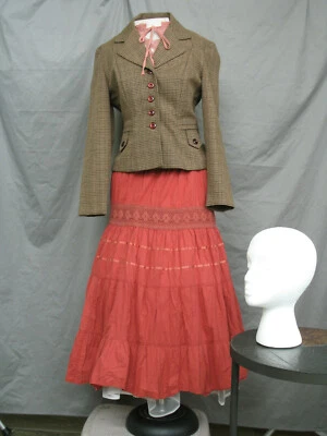 Vestido Victoriano Disfraz Eduardiano Guerra Civil Recreación Pradera Occidental   Foto 1 de 3