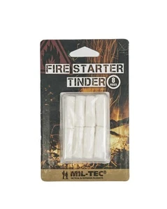 Fire Starter Tinder (8 ud.), Outdoor, Camping, Army -NUEVO- - Imagen 1 de 1