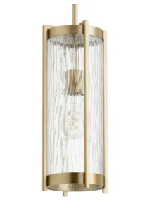 Quorum International 809-80 - 15" Tall Mini Pendant - Aged Brass - Picture 1 of 2