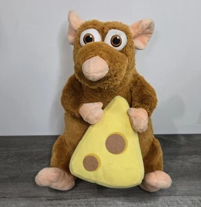 Disneyland Paris Pixar Emile Mouse W/ Cheese Slice Ratatouille Stuffed Plush - Picture 1 of 8