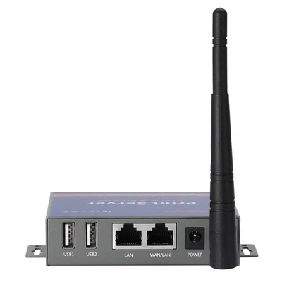 CHEECENT Wireless Print Server for USB Printer (NOT Plug&Play), 2 Port USB Print - Image 1 of 4