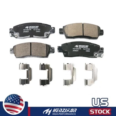 Conjunto de pastilhas de freio traseiras de cerâmica com fluido de freio para Buick Rainier 2004-2007 - Imagem 1 de 3