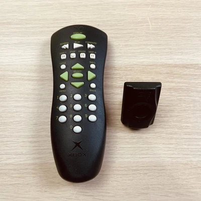 Telecomando Microsoft Xbox DVD multimediale originale nero - Immagine 1 di 4