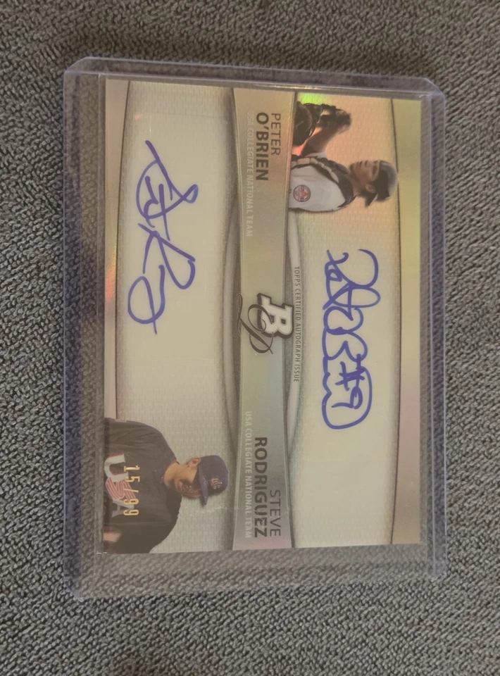 MLB Topps 2010 Peter O'Brien Steve Rodriguez BPDA-OR Dual /99 Auto - Image 1 of 1
