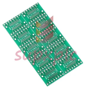 10 Stück SSOP16 SOP16 TSSOP16 auf DIP16 0,65/1,27 mm IC Adapter Leiterplatte NEU - Bild 1 von 5