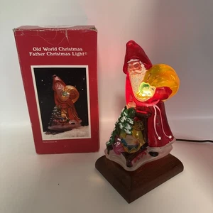Merck Vintage Old World Christmas 1987 Father Christmas Light  #529721 Works - Picture 1 of 12