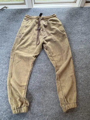 Joggers Alphalete XS Marrón Oliva Lavado Vellón Forrado Cordón AL21-2079 Foto 1 de 4